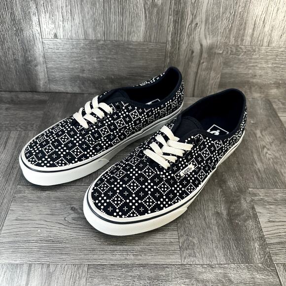 Vans Authentic Skateboarding Shoes Women's size 9 Black White - Picture 3 of 9